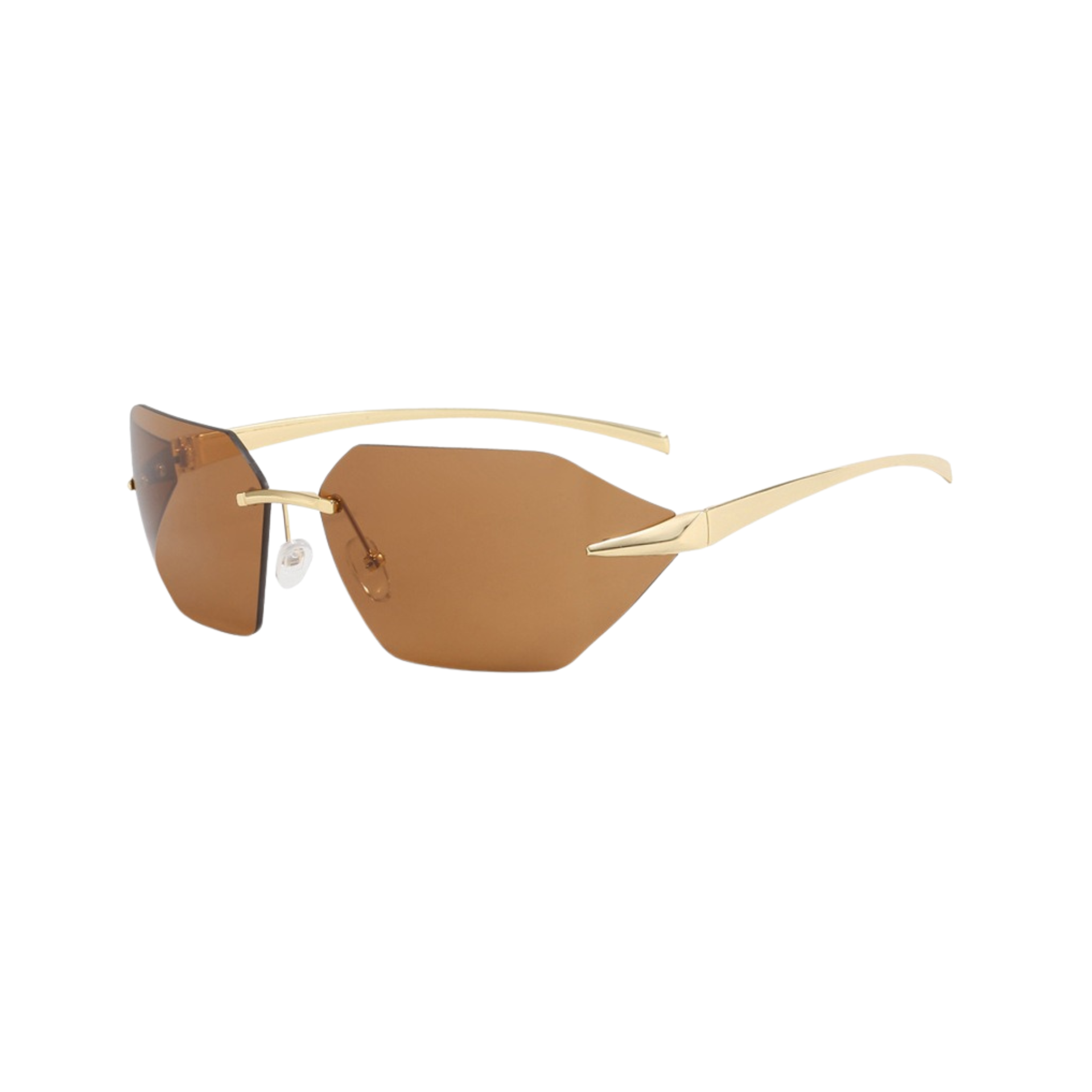 Frameless Irregular Sport Sunglasses