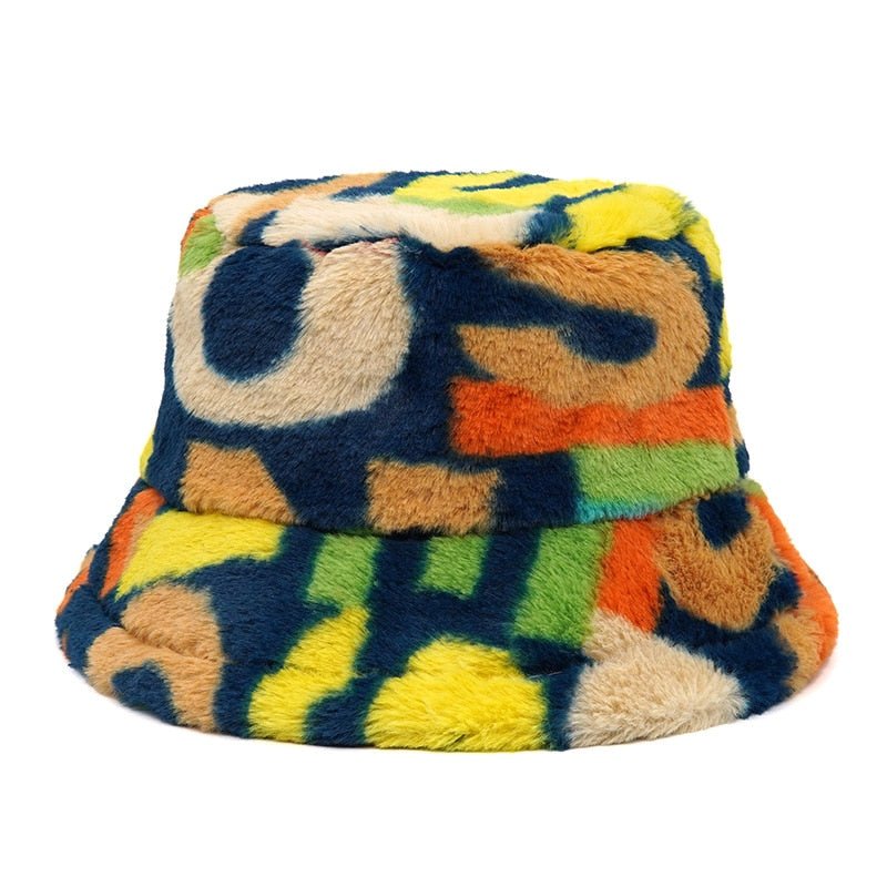 Assorted Faux Fur Bucket Hat - Kelly Obi New York