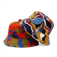 Assorted Faux Fur Bucket Hat - Kelly Obi New York