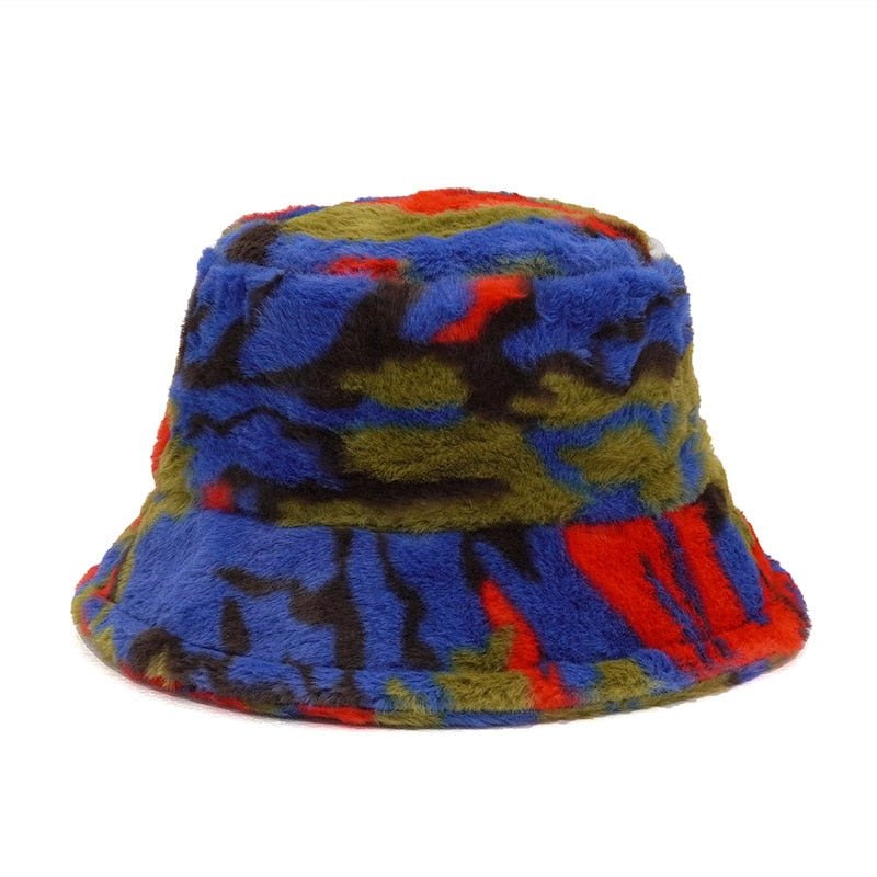 Assorted Faux Fur Bucket Hat - Kelly Obi New York