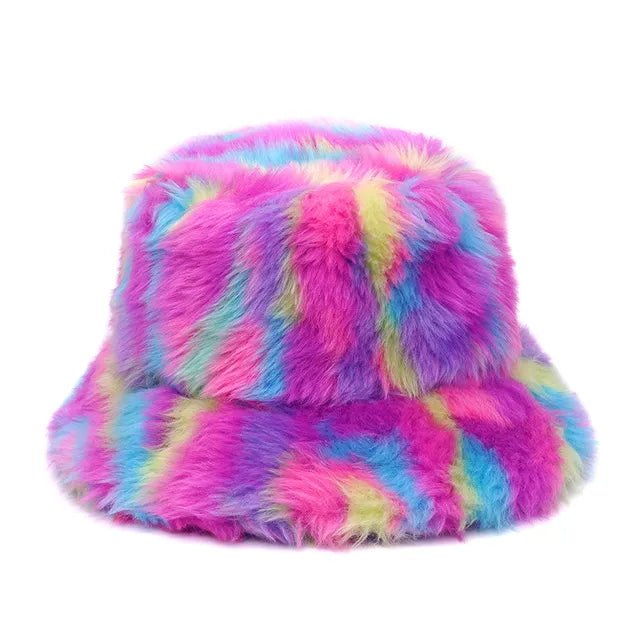 Assorted Faux Fur Cloche Hat - Kelly Obi New York