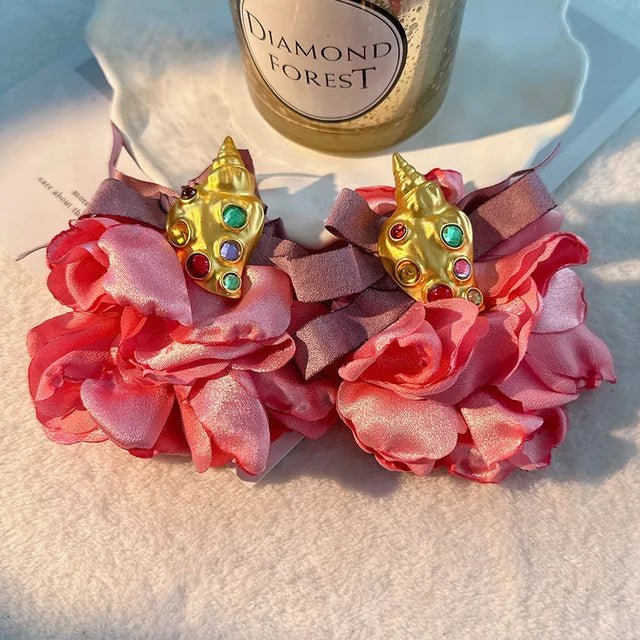 Assorted Large Petal Dangling Earrings - Kelly Obi New York