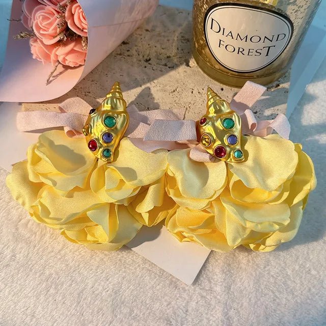 Assorted Large Petal Dangling Earrings - Kelly Obi New York