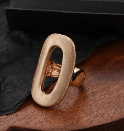 Assorted Matte Gold Adjustable Rings - Kelly Obi New York