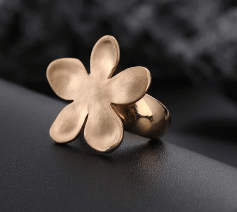 Assorted Matte Gold Adjustable Rings - Kelly Obi New York