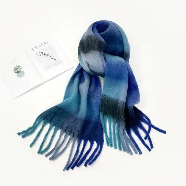 Assorted Plaid Fringe Scarves - Kelly Obi New York