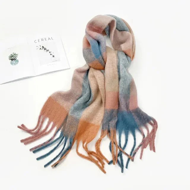 Assorted Plaid Fringe Scarves - Kelly Obi New York