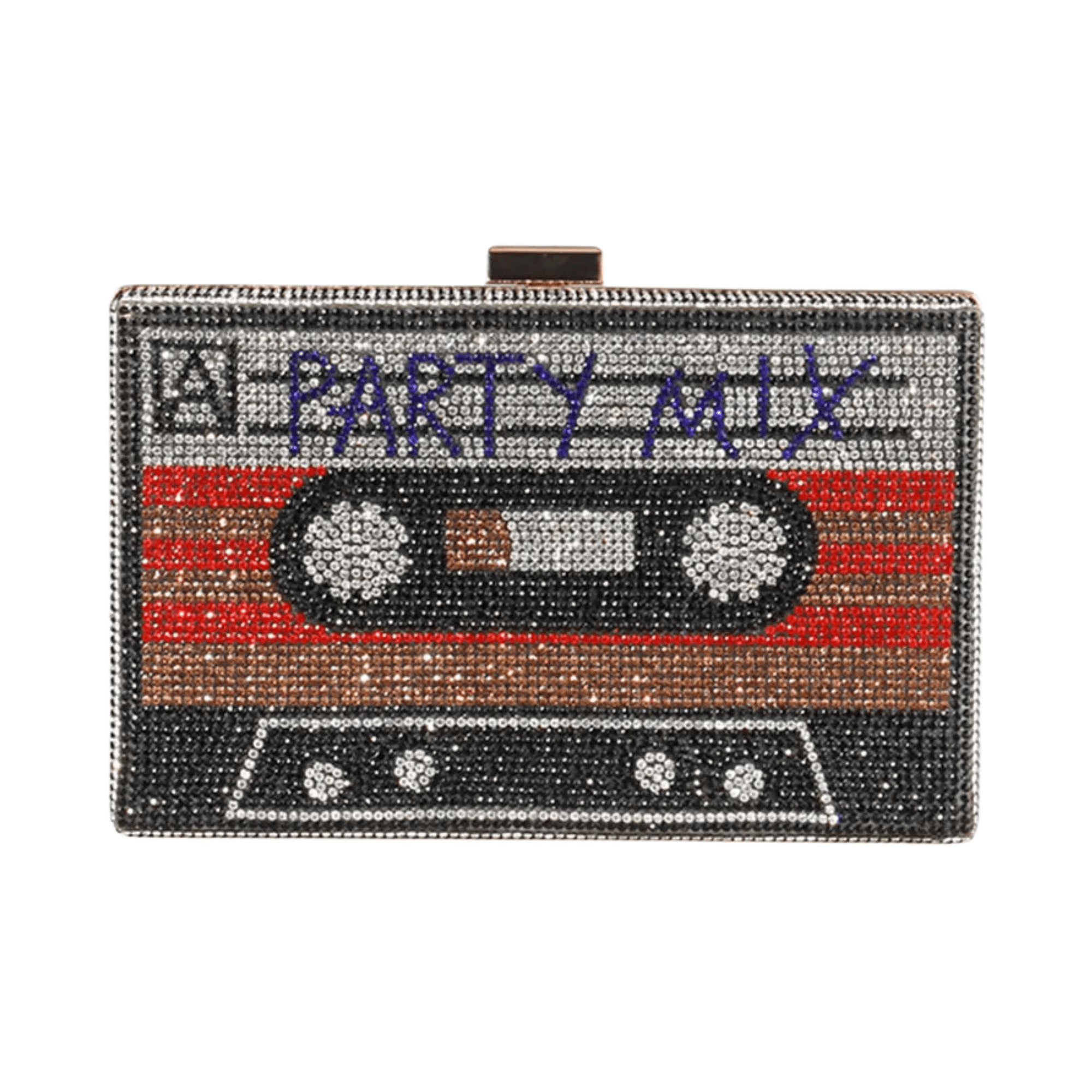 Bejeweled Cassette Tape Evening Bag - Kelly Obi New York