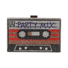 Bejeweled Cassette Tape Evening Bag - Kelly Obi New York