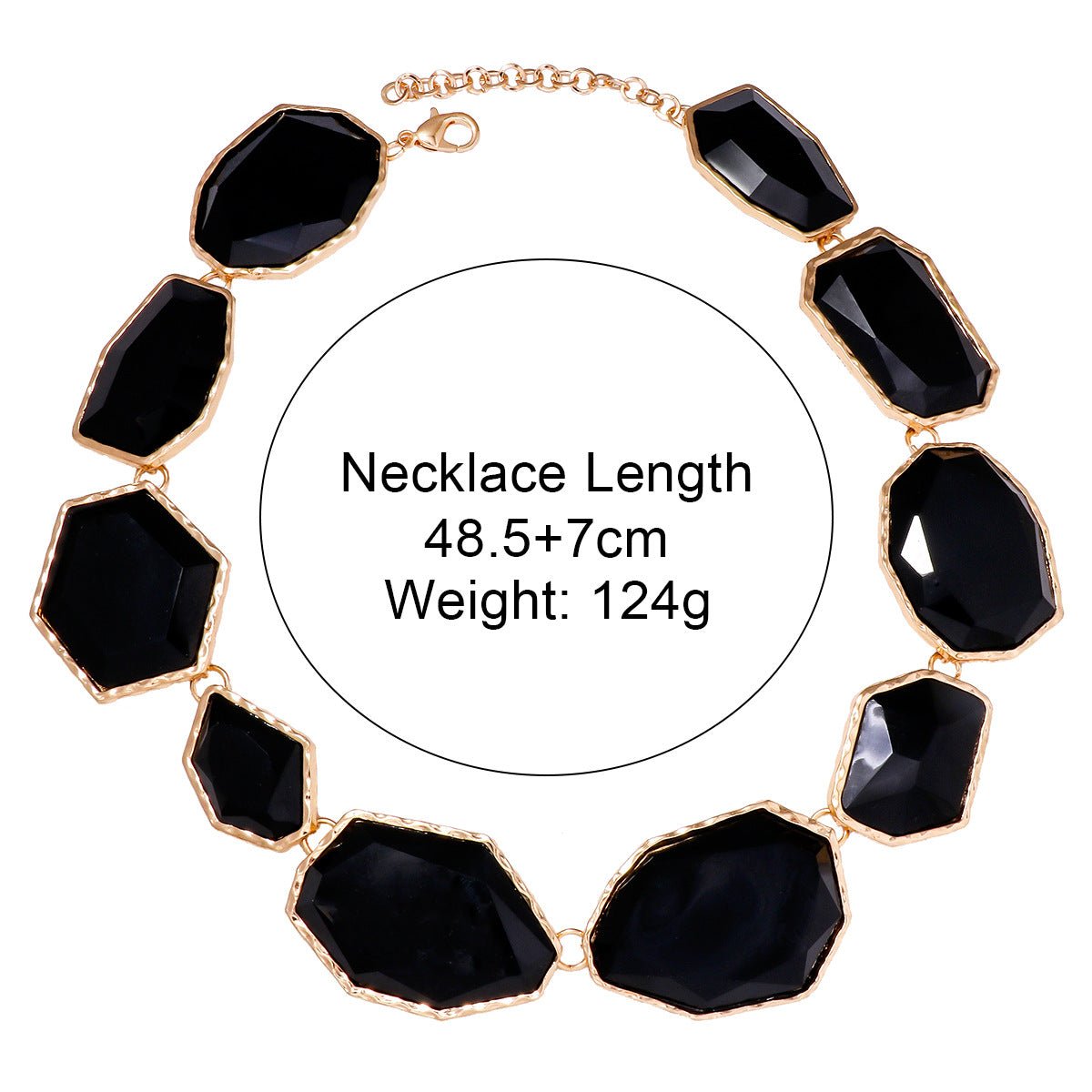 Big Geometric Resin Necklace - Kelly Obi New York