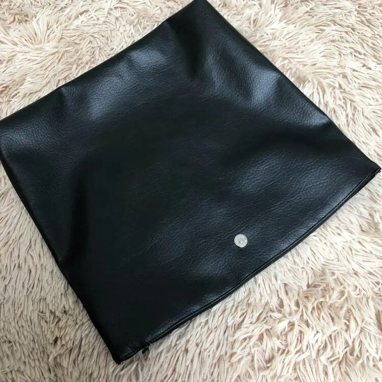 Black Soft Vegan Leather Clutch - Kelly Obi New York