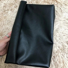 Black Soft Vegan Leather Clutch - Kelly Obi New York