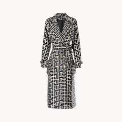 Black + White Fall Coat - Kelly Obi New York