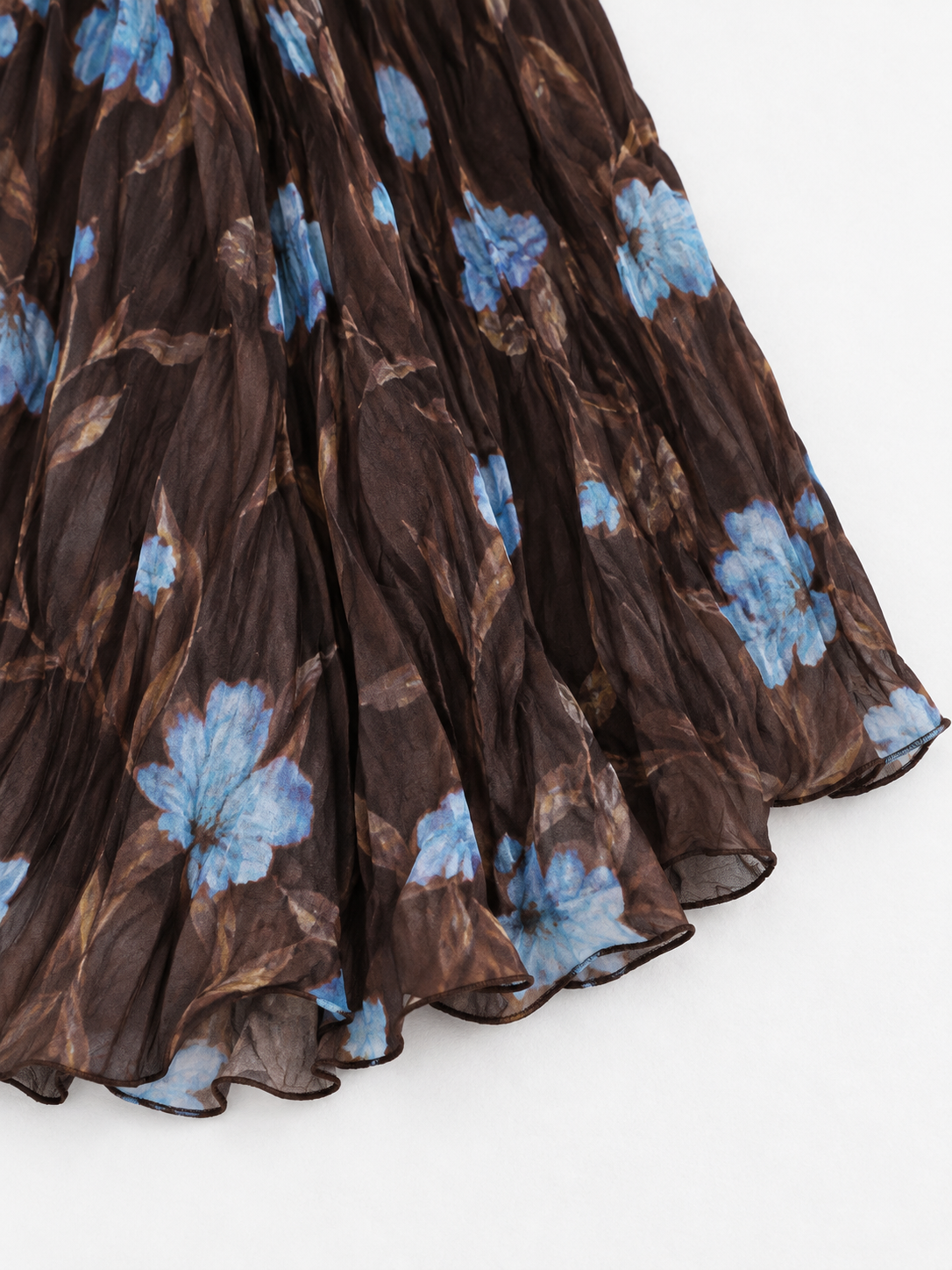 Leopard Pleated Midi Skirt