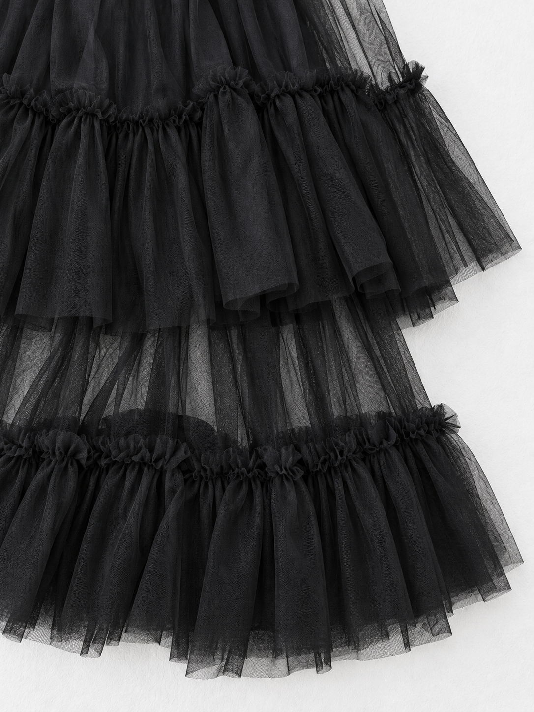 Tiered Mesh T-Shirt Dress