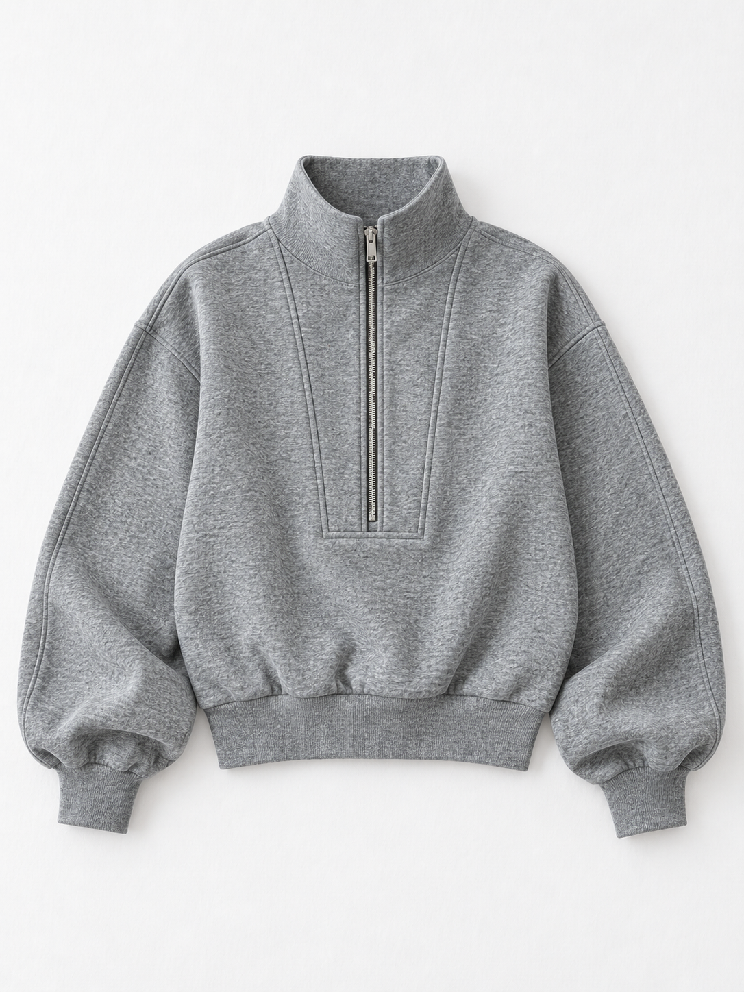 Half-Zip Sculpted Sweatshirt