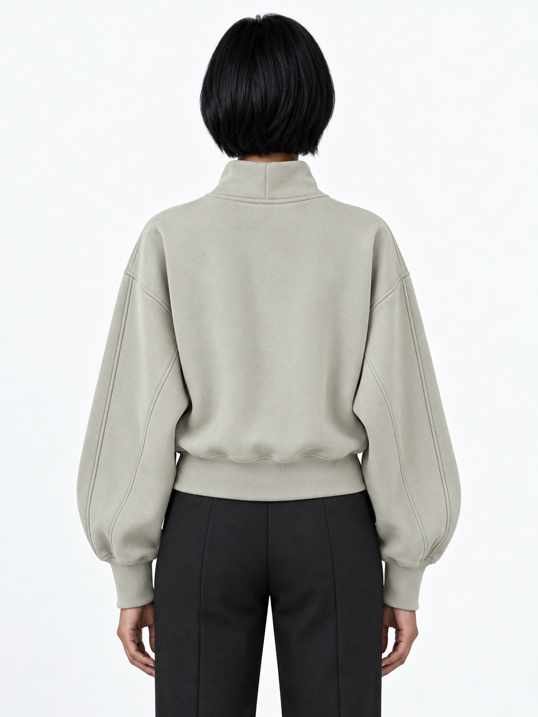 Half-Zip Sculpted Sweatshirt