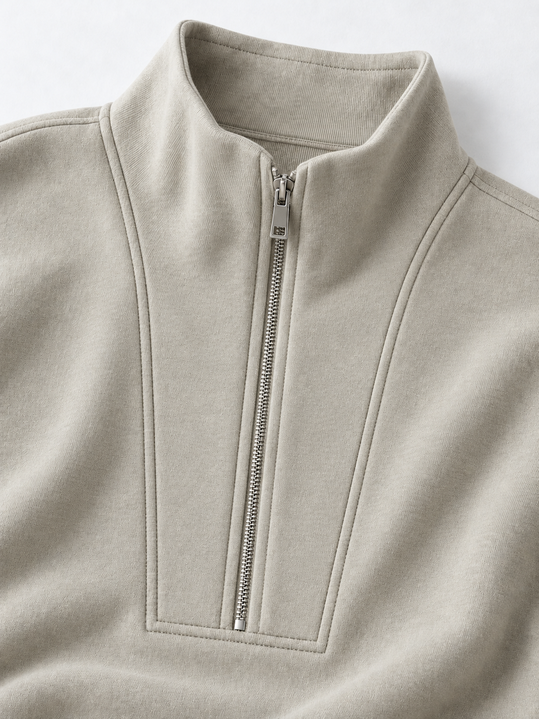 Half-Zip Sculpted Sweatshirt