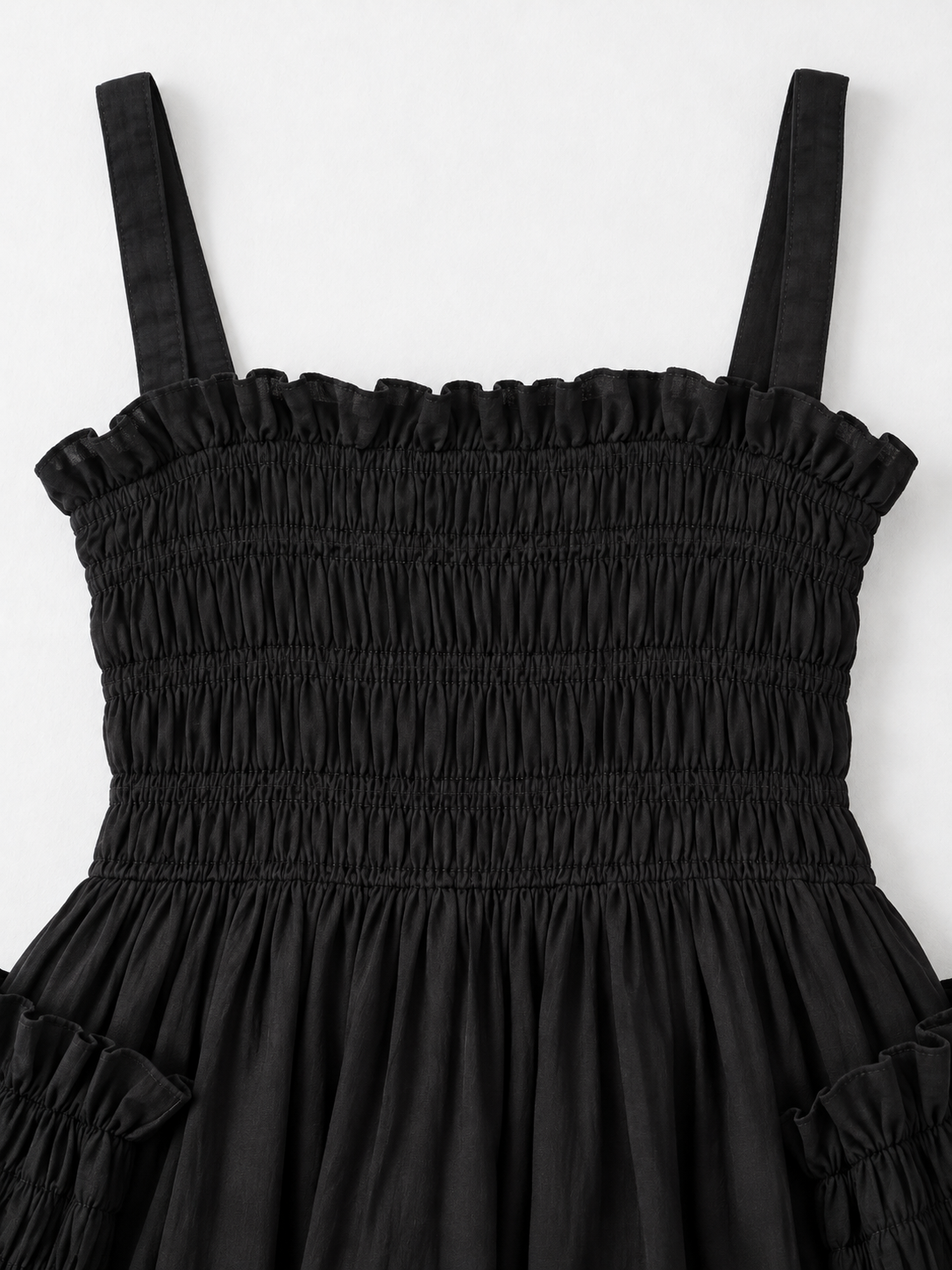 Open-Back Gathered Maxi Dress
