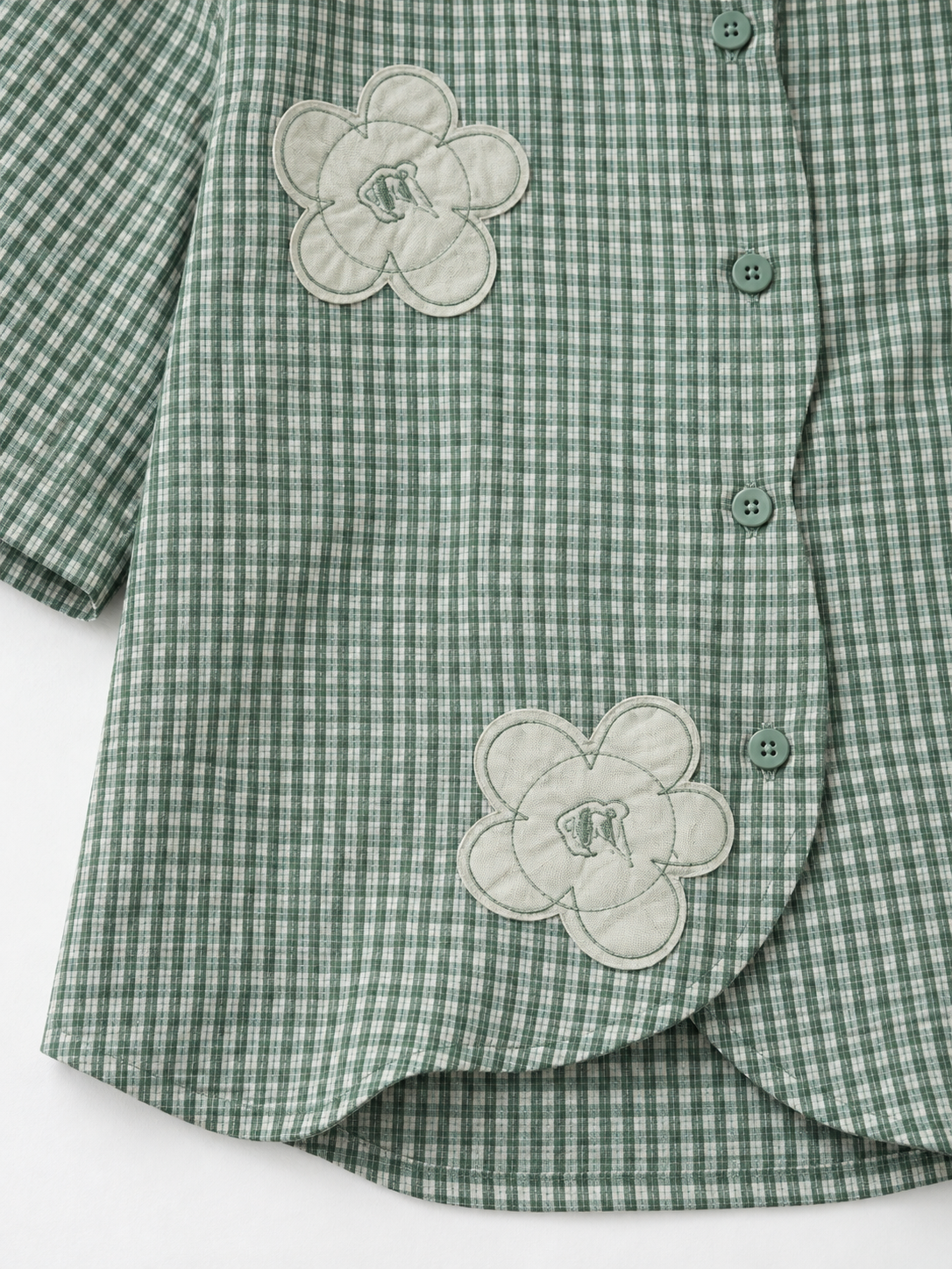 Floral Check Short-Sleeve Shirt