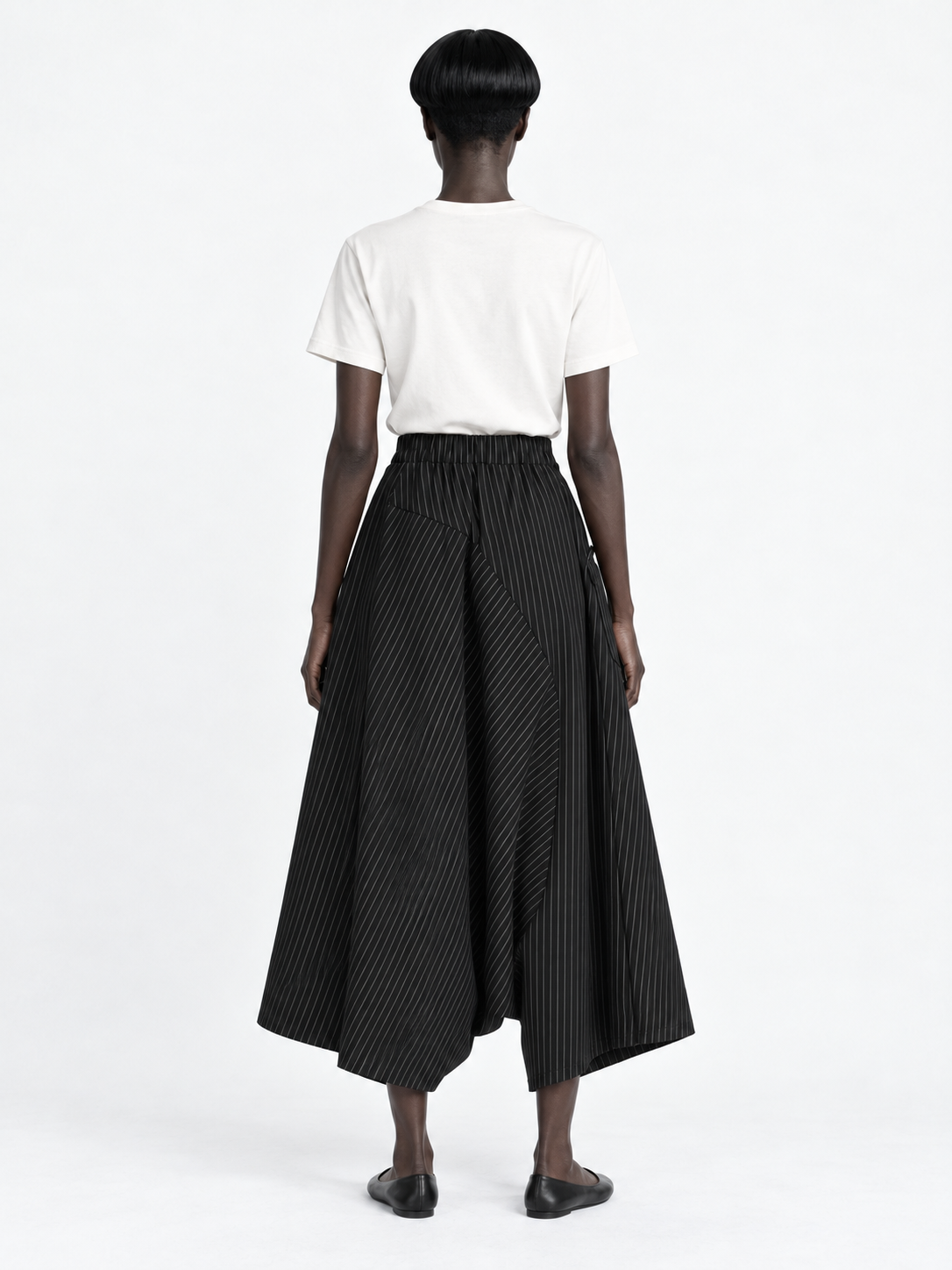 Pinstripe Drop-Crotch Culottes