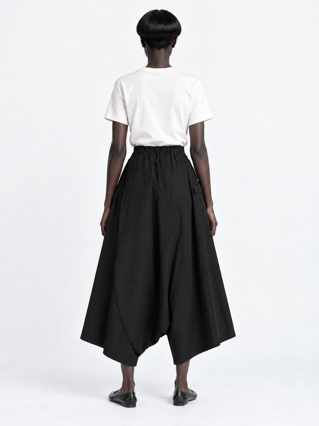 Pinstripe Drop-Crotch Culottes