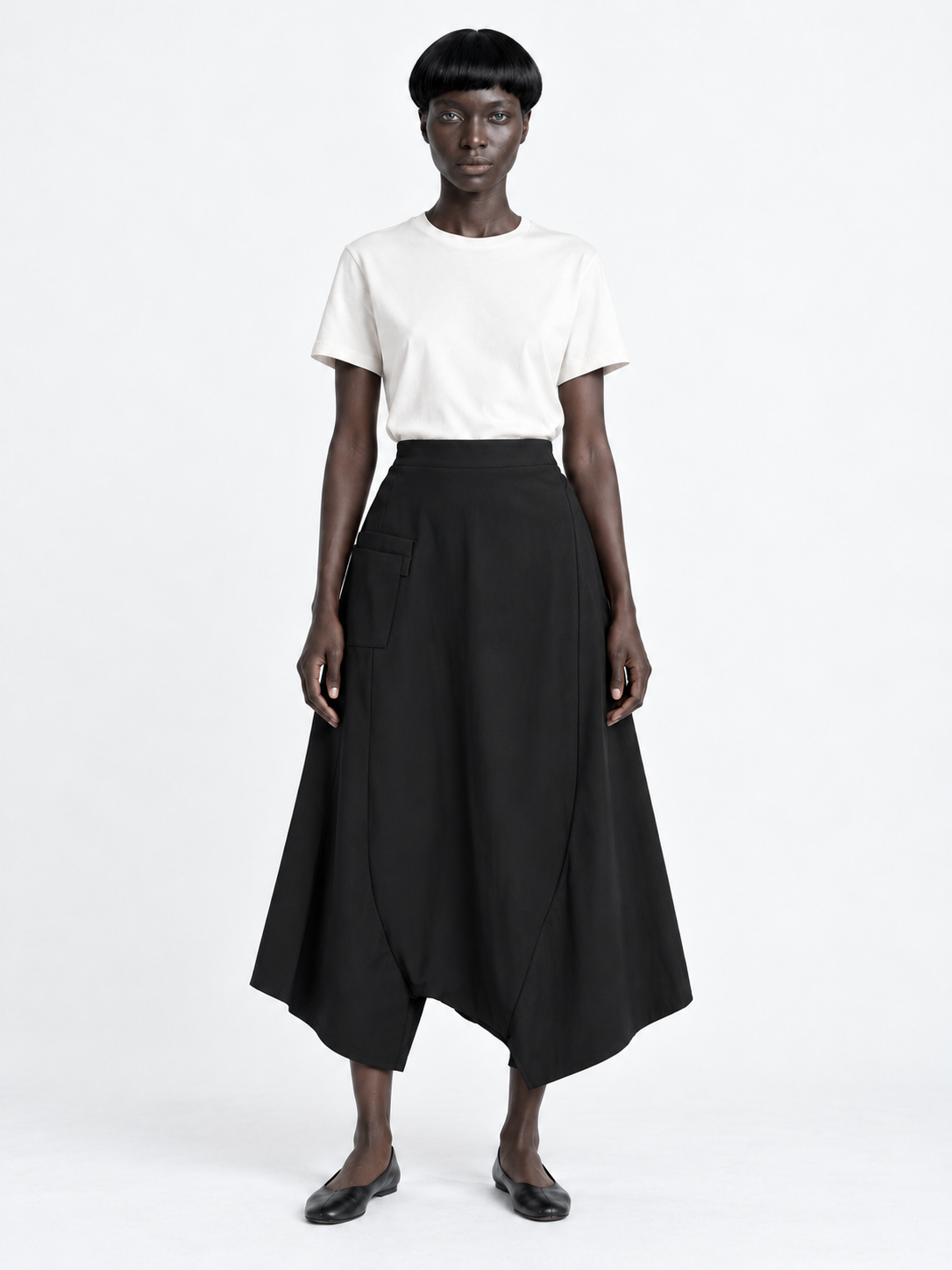 Pinstripe Drop-Crotch Culottes
