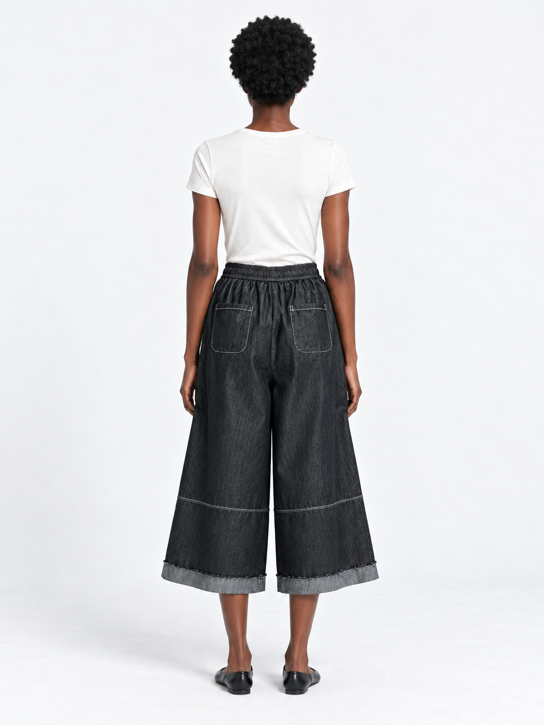 Panelled Denim Culottes