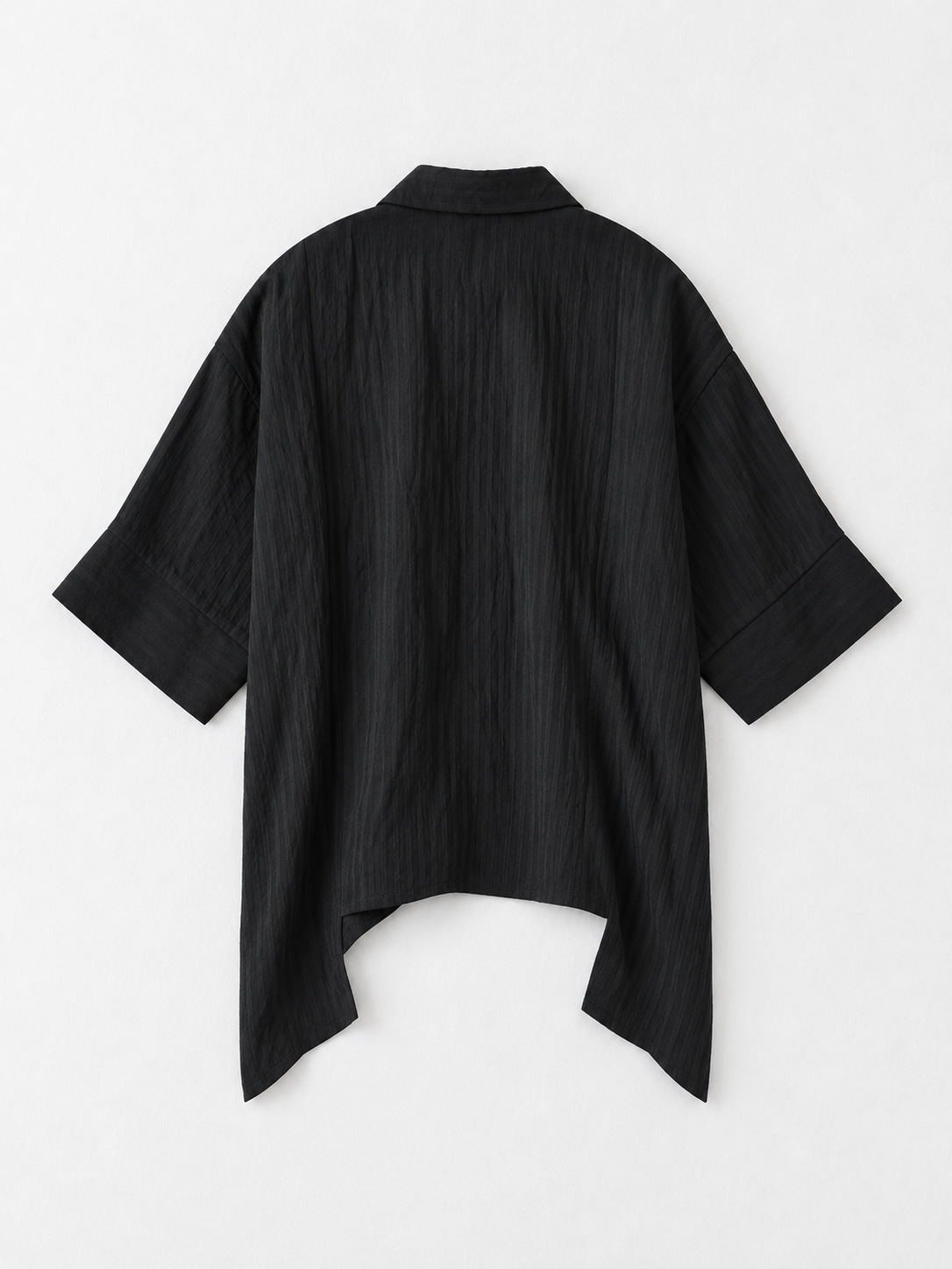 Cross-Front Short-Sleeve Shirt