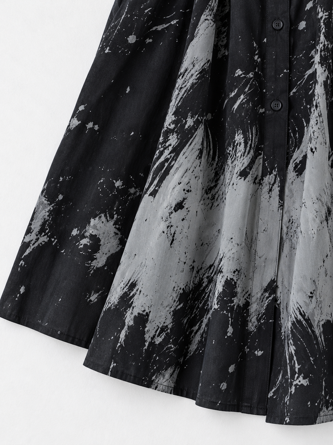 Abstract-Print Sleeveless Shirt Dress