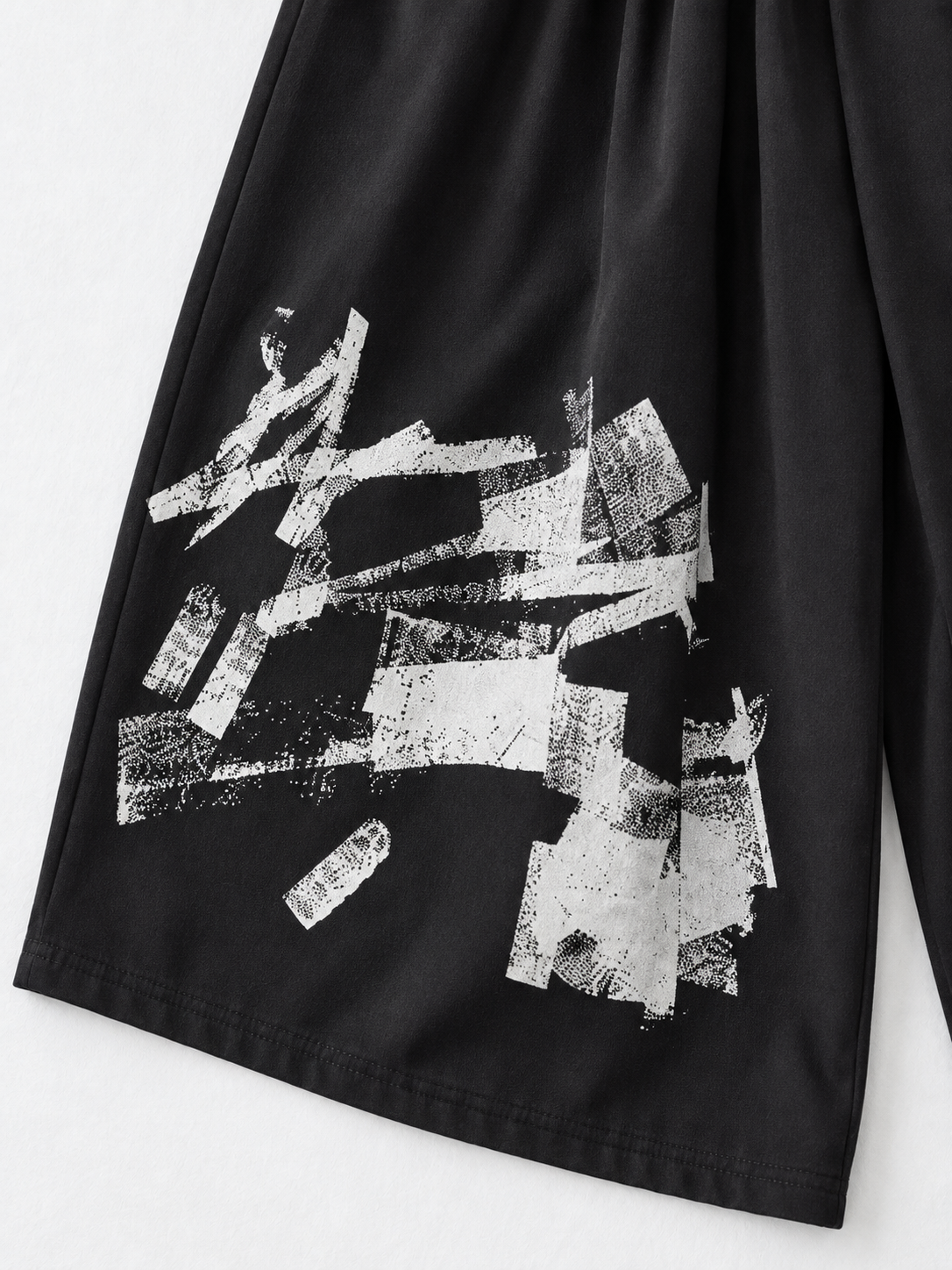 Graphic Wide-Leg Trousers
