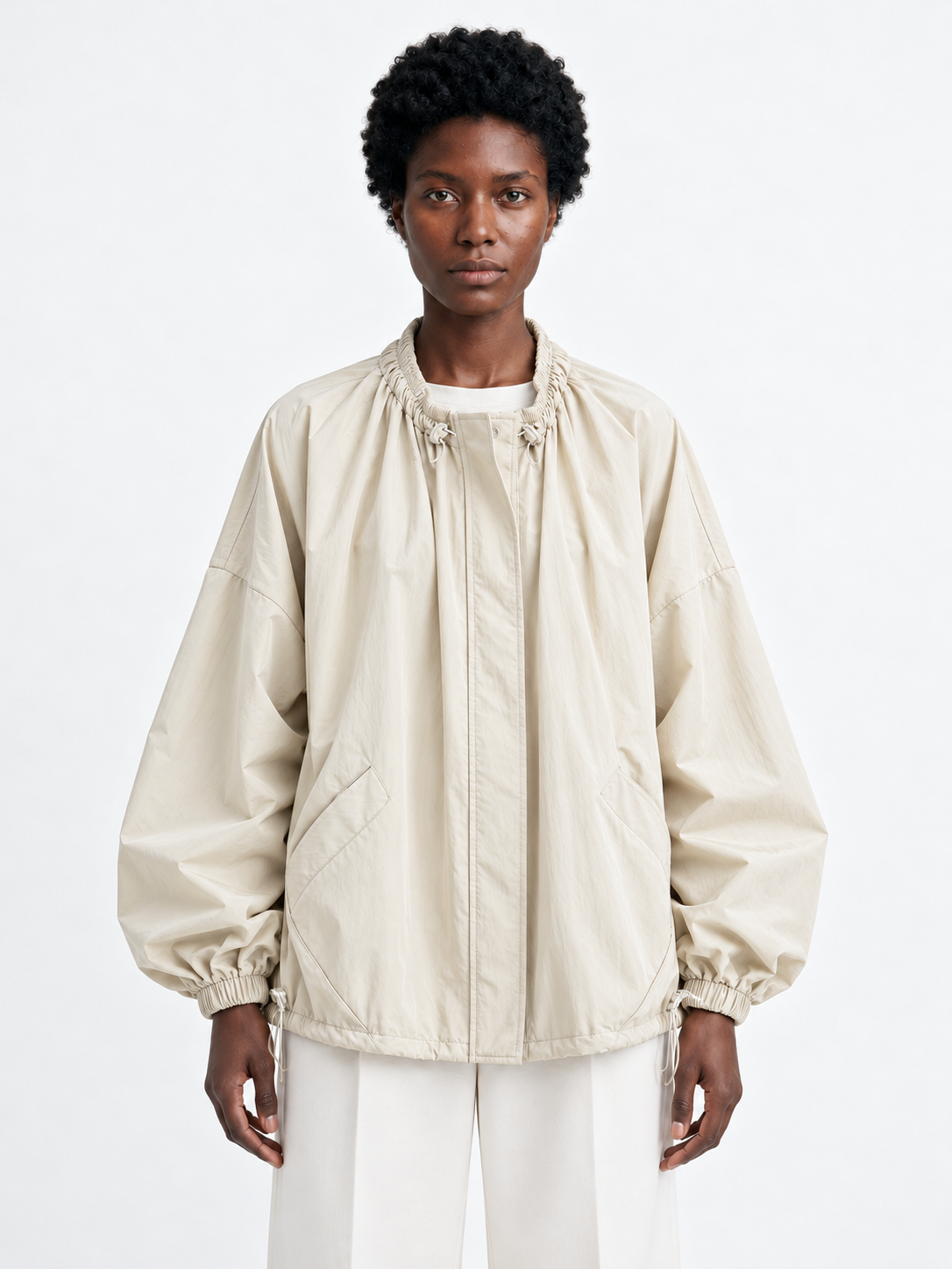Drawstring Volume Jacket