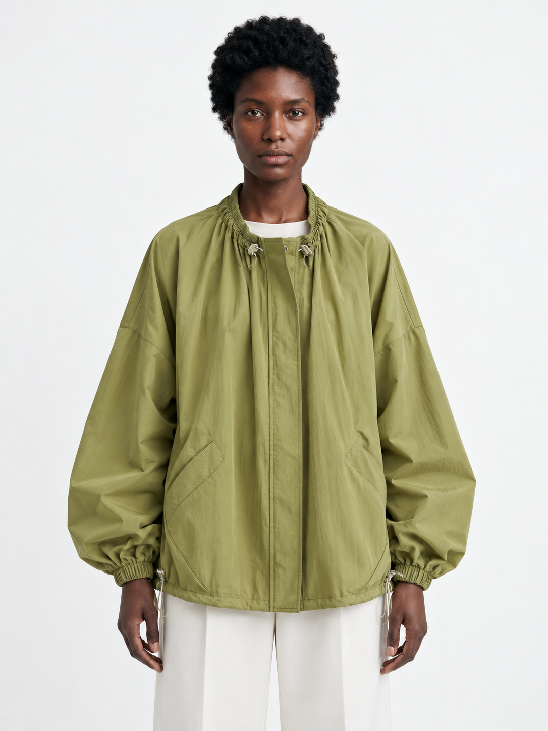 Drawstring Volume Jacket