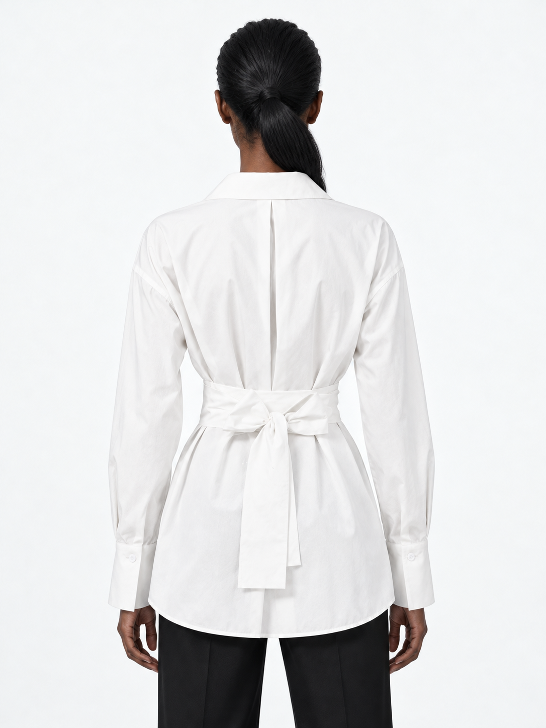 Wrap-Tie Longline Shirt