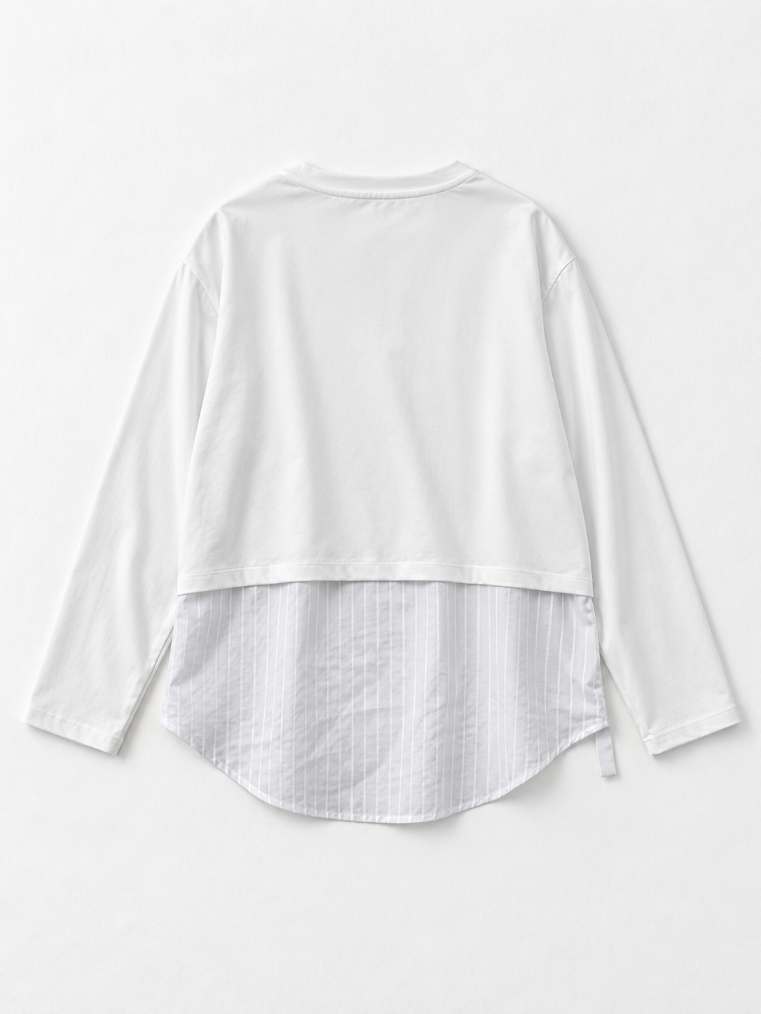 Stripe-Panel Ribbon Top