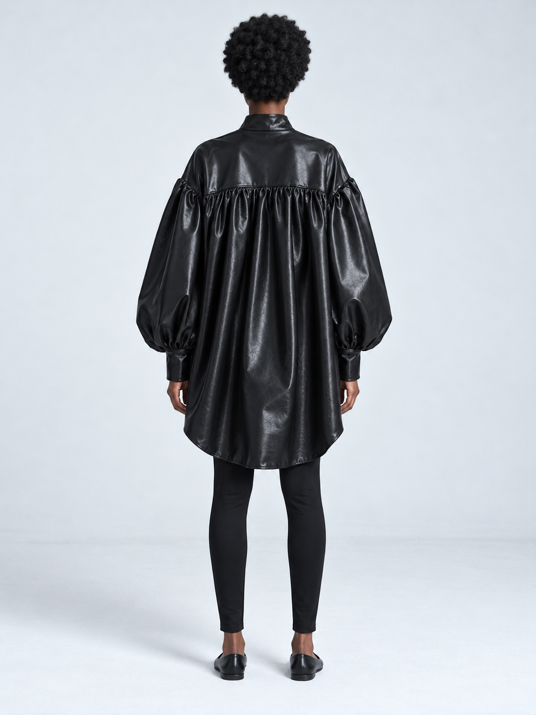 Drawstring Coated Volume Top
