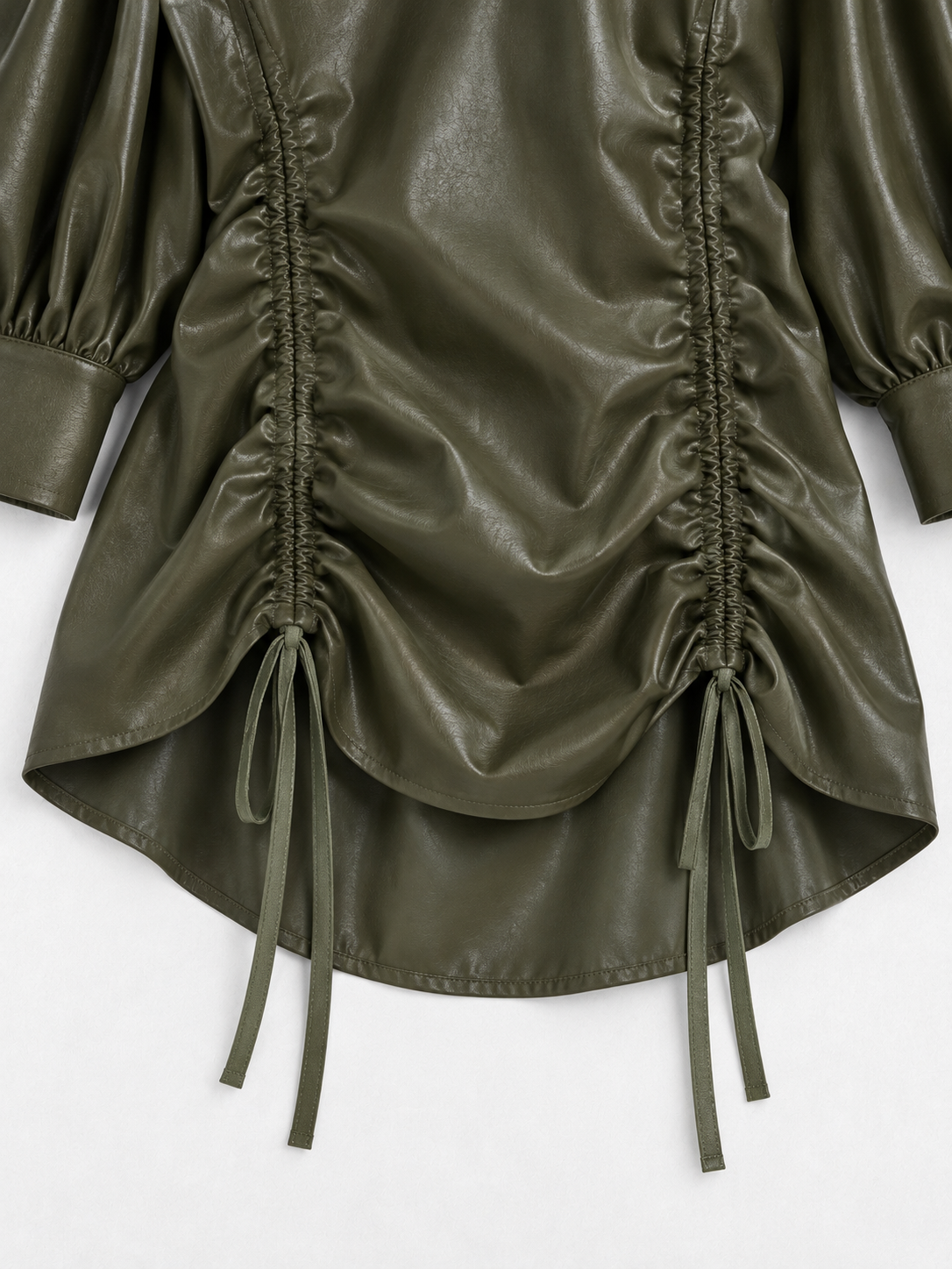 Drawstring Coated Volume Top