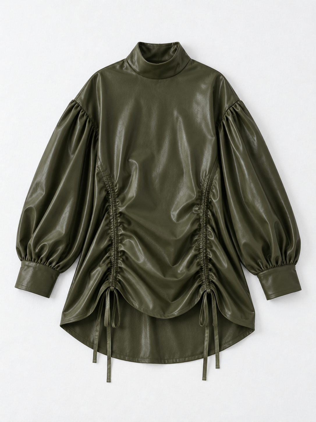 Drawstring Coated Volume Top