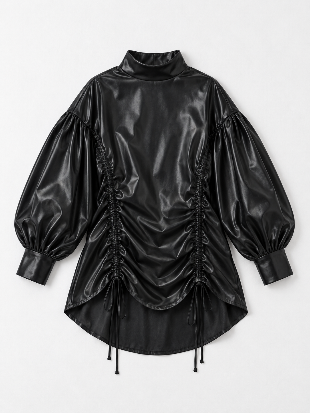 Drawstring Coated Volume Top