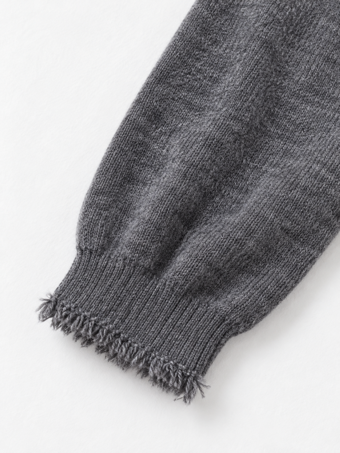 Fringe-Edge V-Neck Cardigan