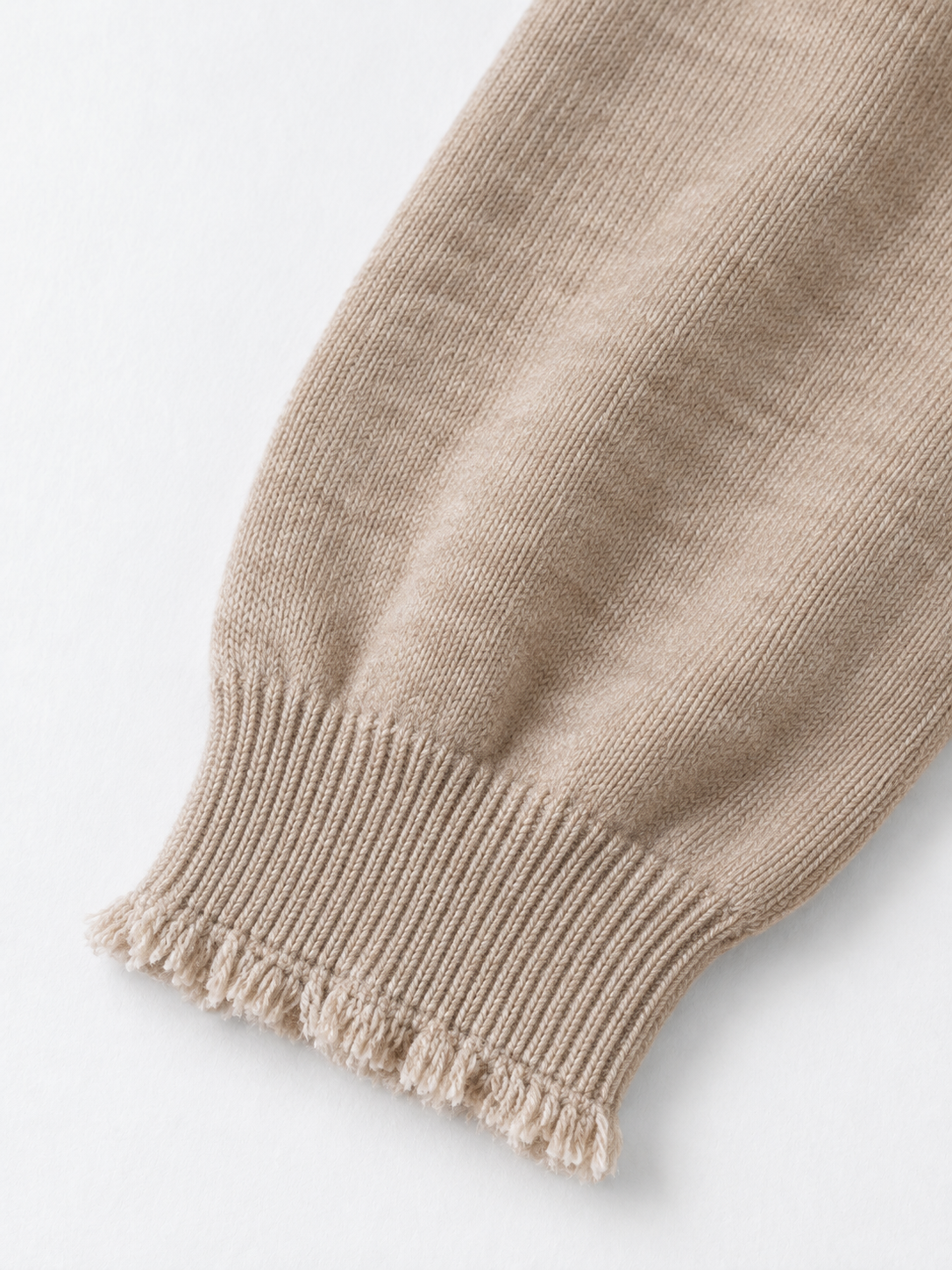 Fringe-Edge V-Neck Cardigan