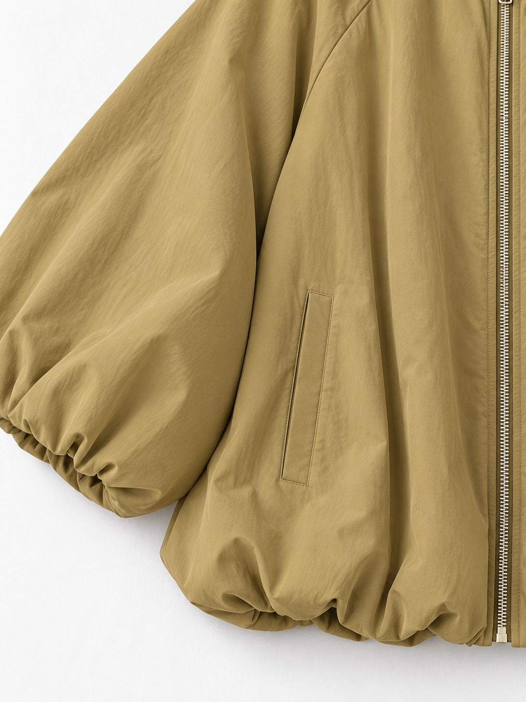 Zip-Front Balloon Jacket