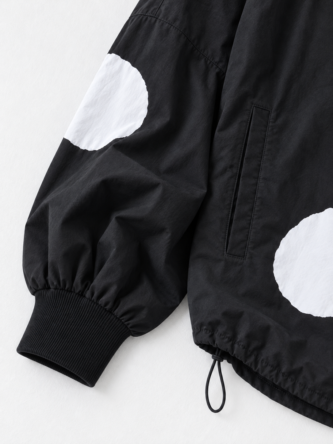 Oversized Dot Zip Jacket