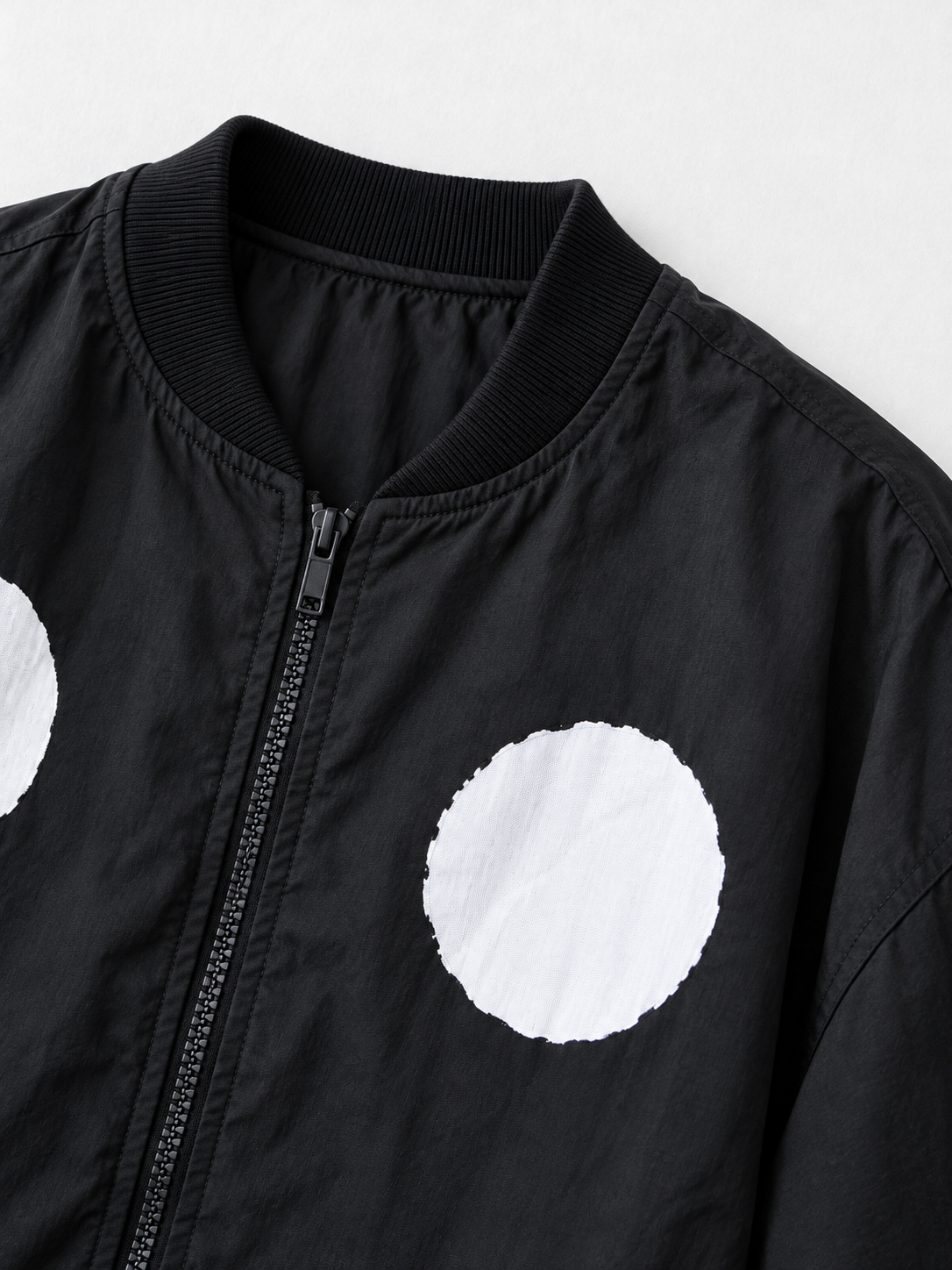 Oversized Dot Zip Jacket