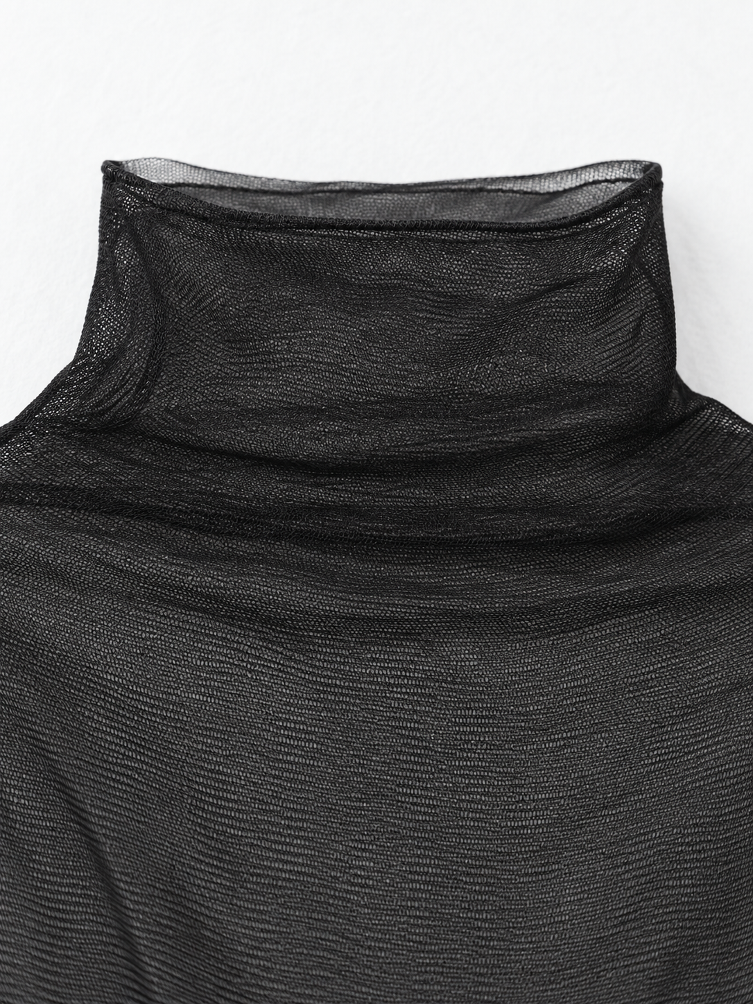 Pointed-Hem Vest and Mesh Top