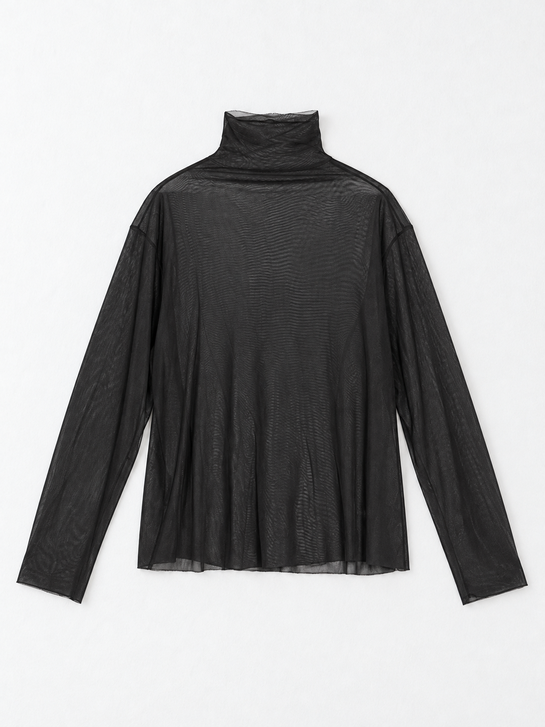 Pointed-Hem Vest and Mesh Top