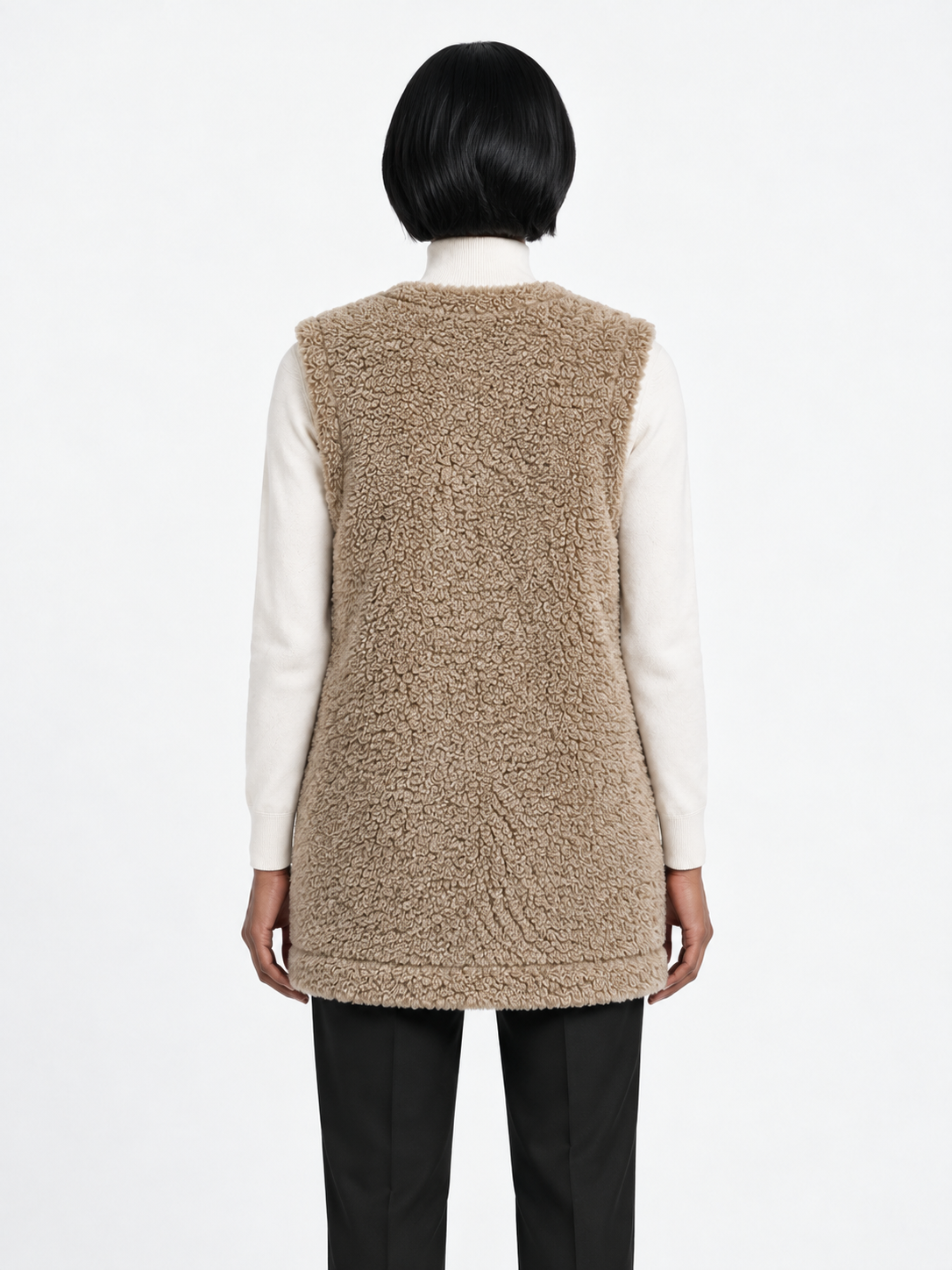 Double-Breasted Textured Vest