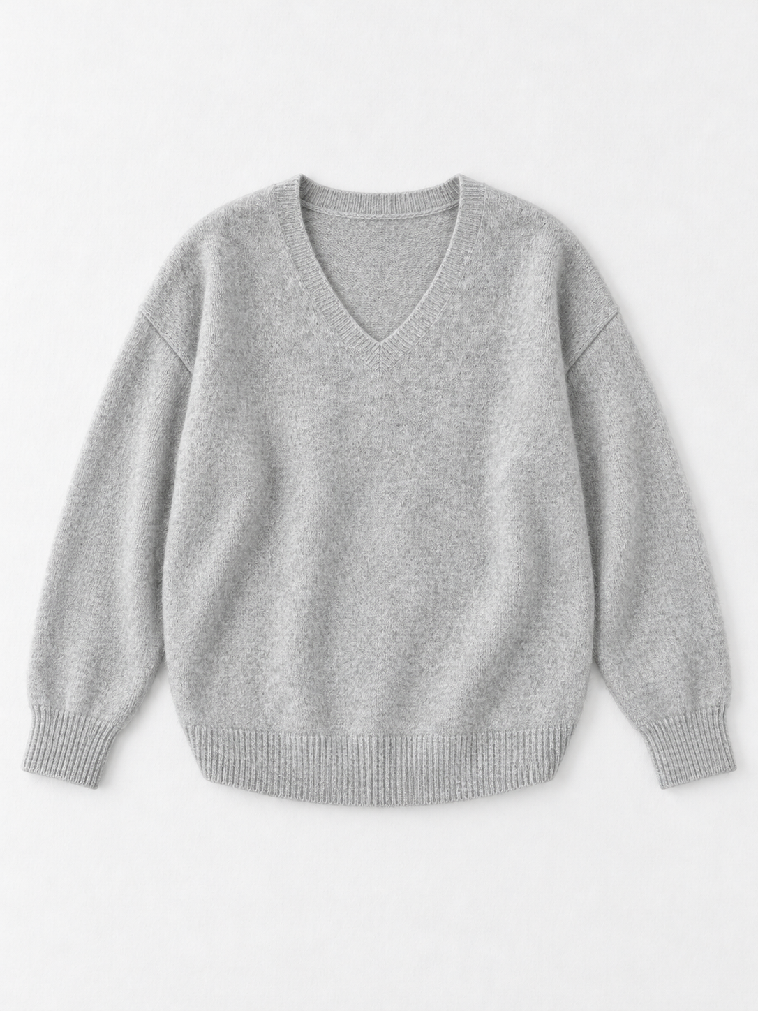 Soft V-Neck Knit Sweater