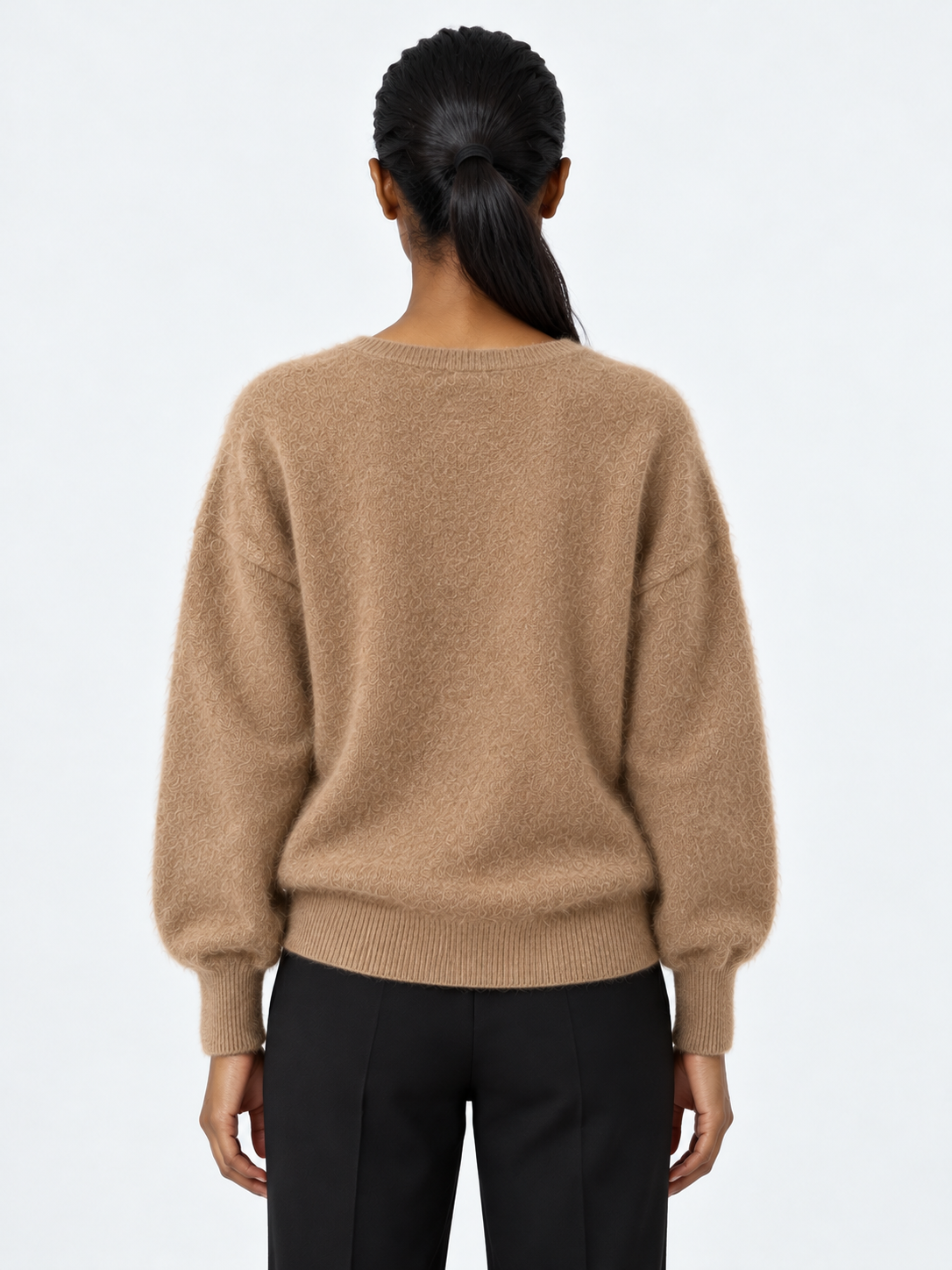 Soft V-Neck Knit Sweater