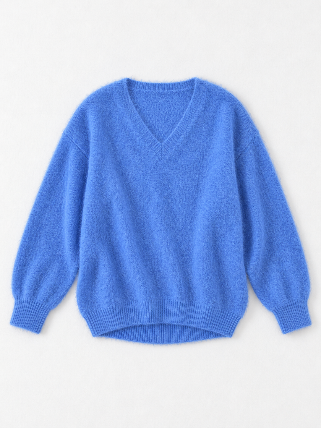 Soft V-Neck Knit Sweater